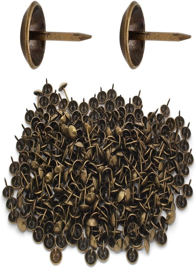 QZIBEVA Pack 50 Antique Upholstery 14 mm Decorative Furniture Sofa Thumb Tacks Nails Pins CODE-STUDS-005 - Image 1